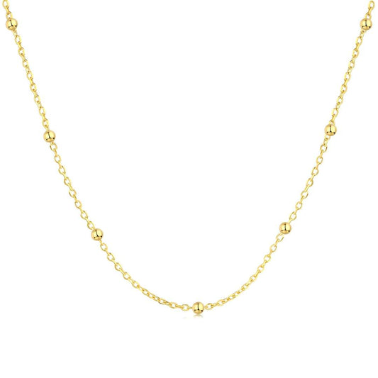 [Charm Aries Jewelry]Small Bead Clavicle Chain Simple Necklace