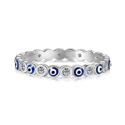 [Charm Aries Jewelry]Sparkling Vibrant Round Shape Daily Ring
