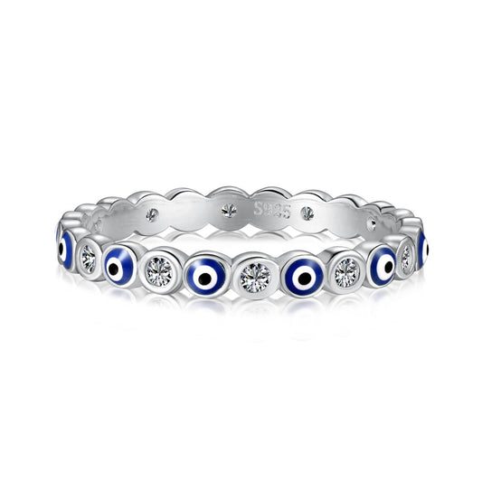 [Charm Aries Jewelry]Sparkling Vibrant Round Shape Daily Ring