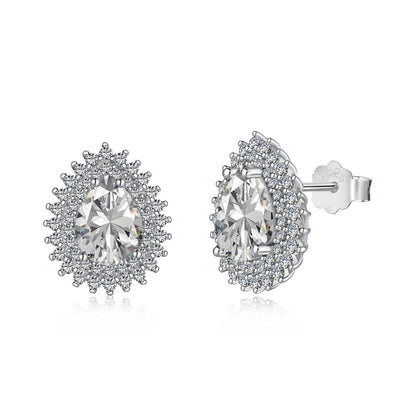 [Charm Aries Jewelry]Delicate Gorgeous Pear Cut Daily Earrings