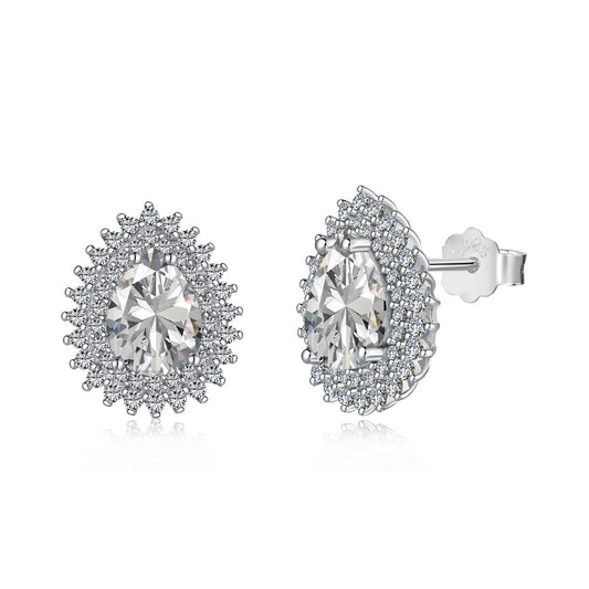 [Charm Aries Jewelry]Delicate Gorgeous Pear Cut Daily Earrings