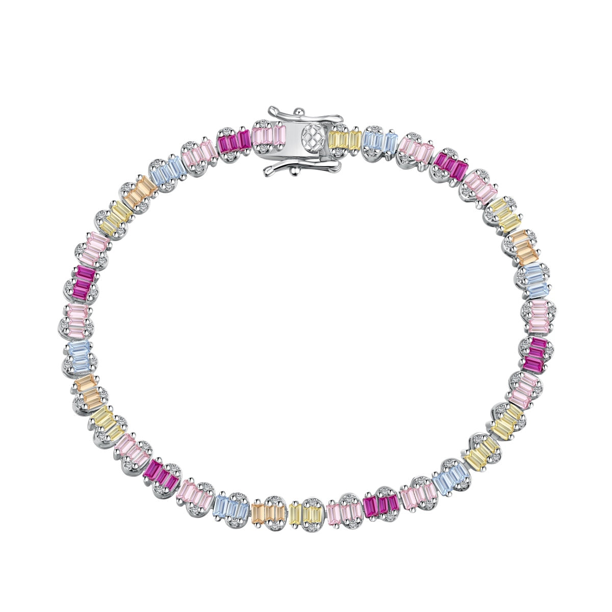 [Charm Aries Jewelry]Delicate Colorful Emerald Cut Party Bracelet