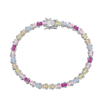 [Charm Aries Jewelry]Delicate Colorful Emerald Cut Party Bracelet