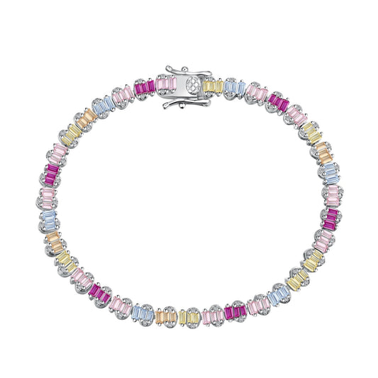 [Charm Aries Jewelry]Delicate Colorful Emerald Cut Party Bracelet