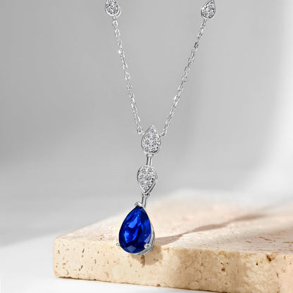 [Charm Aries Jewelry]Dazzling Pear Cut Necklace
