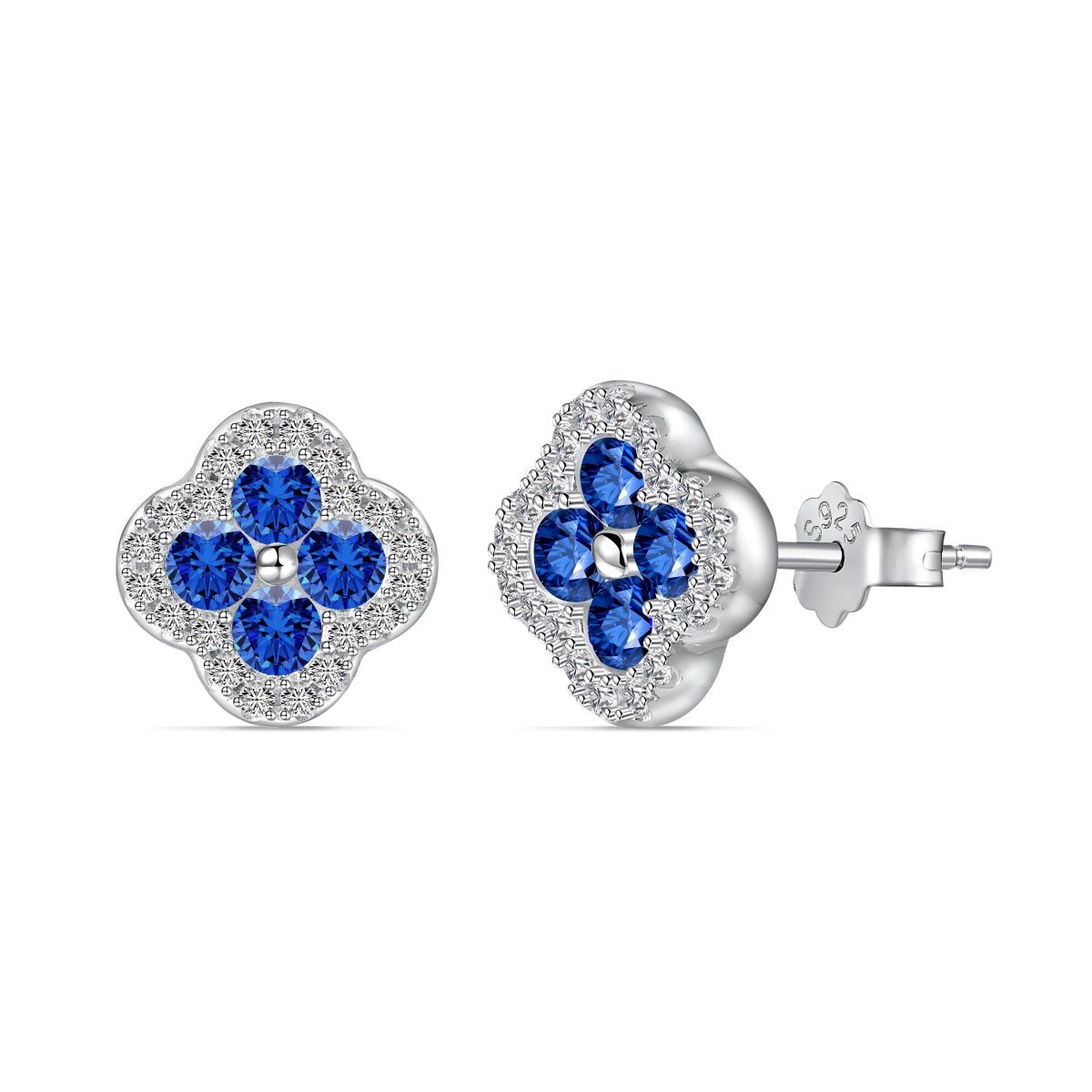 [Charm Aries Jewelry]Four-Leaf Charm Aries Flower Shaped Earrings