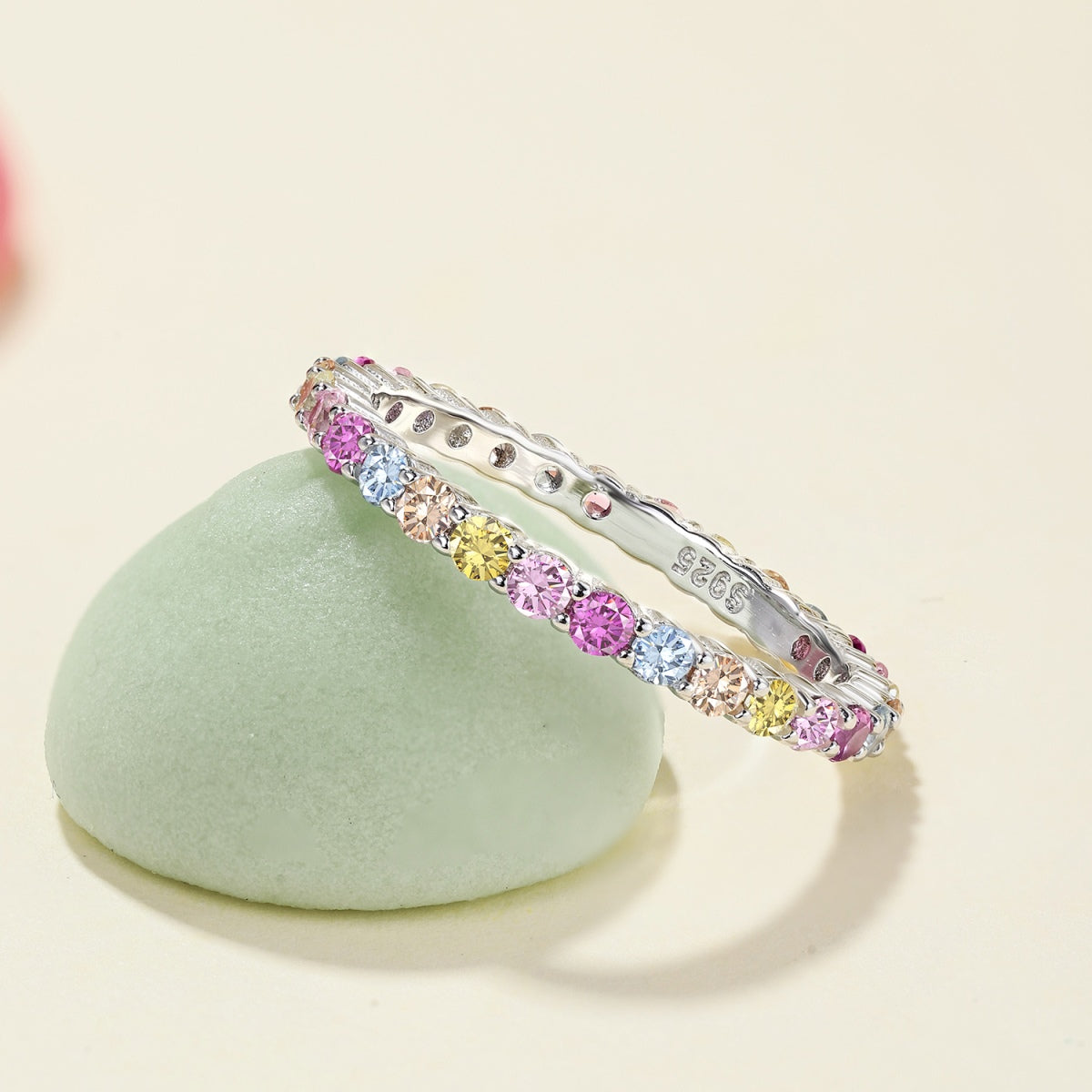 [Charm Aries Jewelry]Elegant Vivid Round Cut Daily Ring