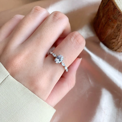 [Charm Aries Jewelry]0.75 Carat Luxurious Vibrant Elongated Cushion Cut Daily Ring