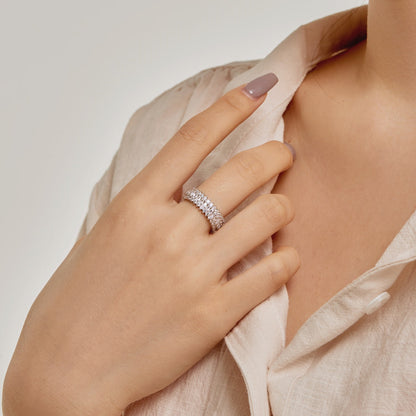 [Charm Aries Jewelry]Ornate Colorful Radiant Cut Daily Ring