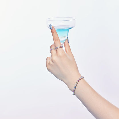 [Charm Aries Jewelry]Radiant Water Drop Shape Daily Bracelet