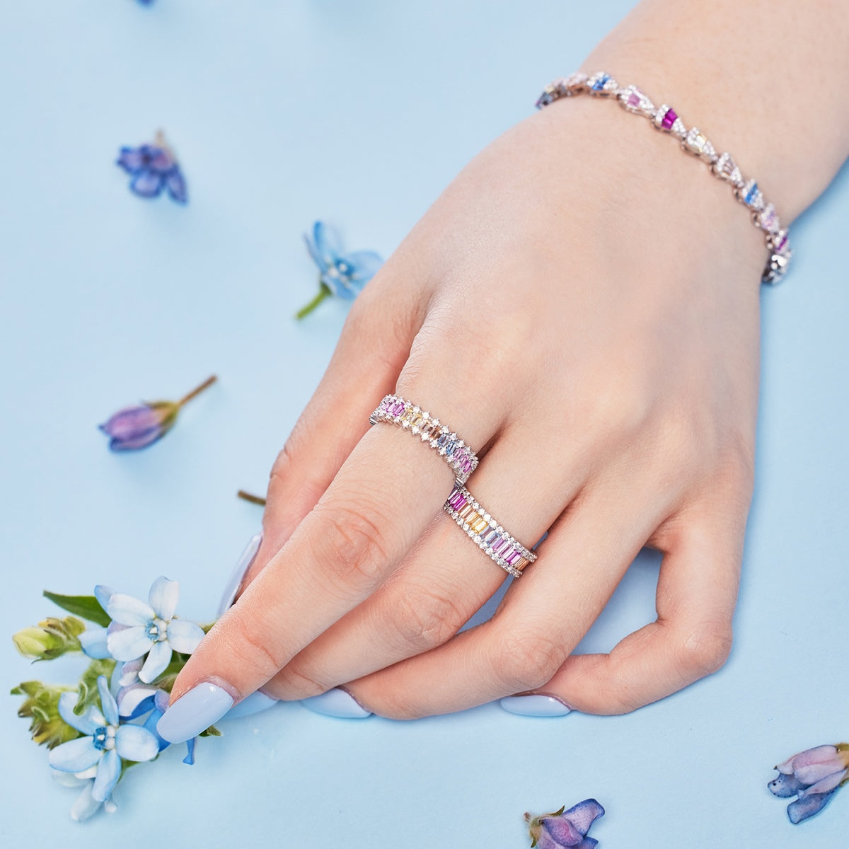 [Charm Aries Jewelry]Radiant Water Drop Shape Daily Bracelet