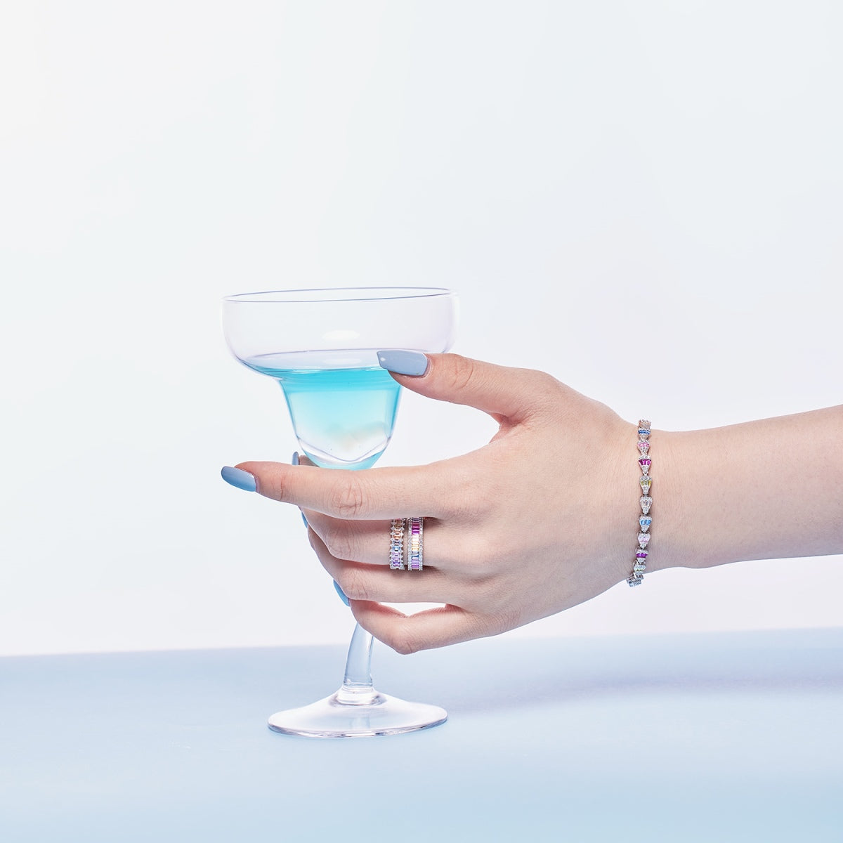 [Charm Aries Jewelry]Radiant Water Drop Shape Daily Bracelet