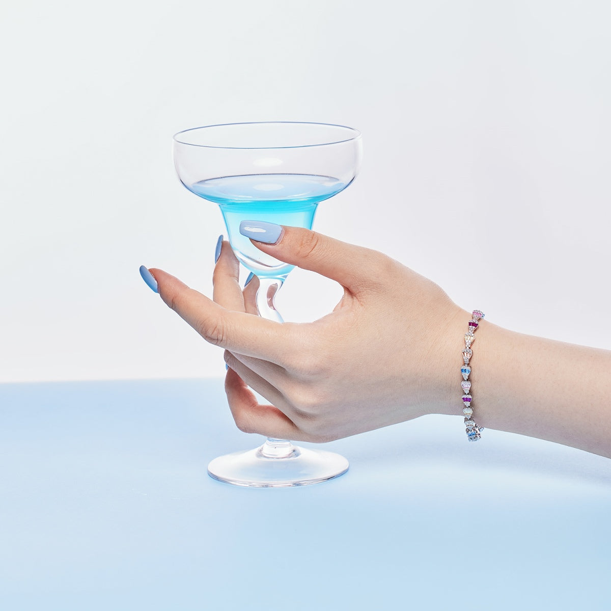 [Charm Aries Jewelry]Radiant Water Drop Shape Daily Bracelet