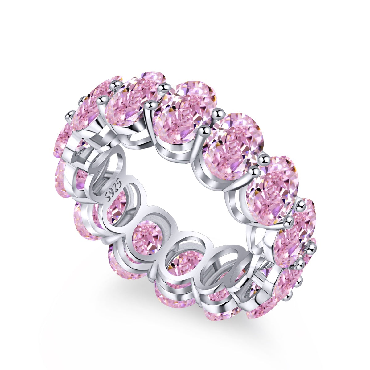 [Charm Aries Jewelry]Dainty Elongated Cushion Cut Tennis Ring