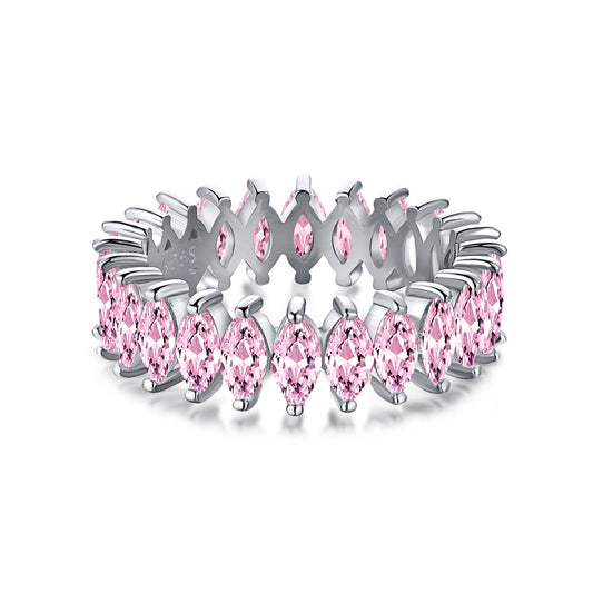 [Charm Aries Jewelry]Gorgeous Marquise Cut Tennis Ring