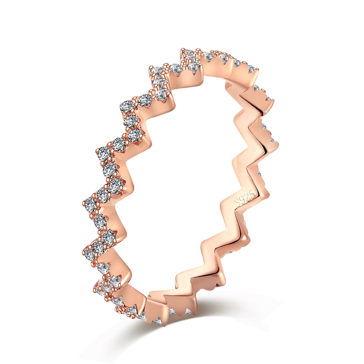 [Charm Aries Jewelry]Delicate Enchanting Wave Shape Daily Ring