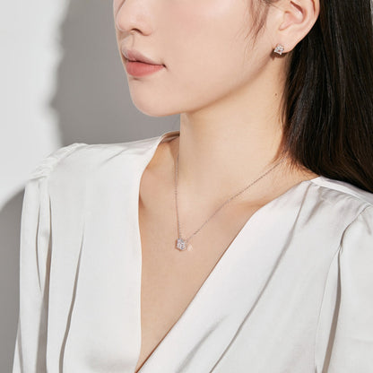 [Charm Aries Jewelry]1.0 Carat Radiant Princess Cut Wedding Earrings
