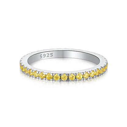 [Charm Aries Jewelry]Delicate Sparkling Round Cut Daily Ring