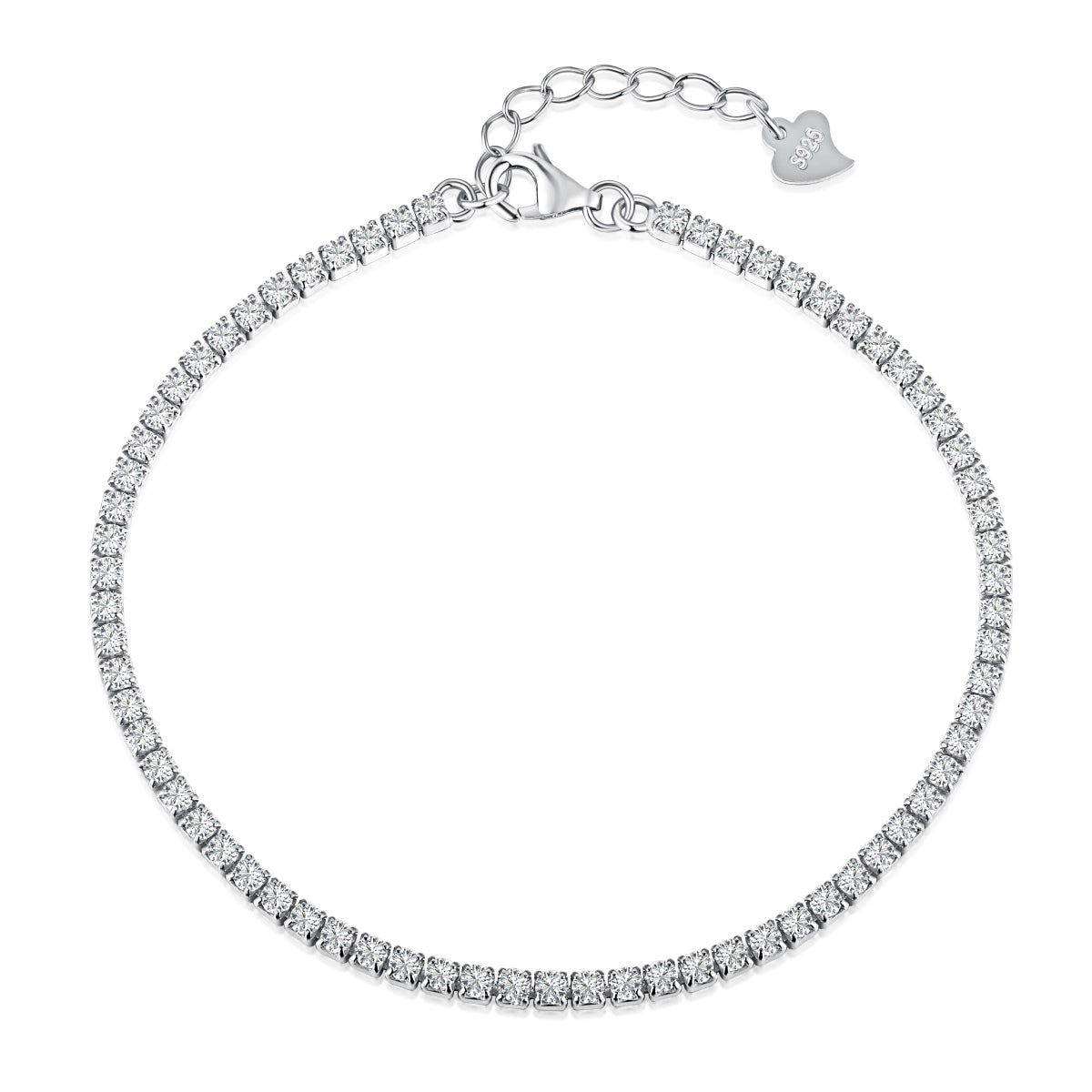 [Charm Aries Jewelry]Radiant Shinning Princess Cut Tennis Bracelet