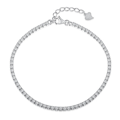 [Charm Aries Jewelry]Radiant Shinning Princess Cut Tennis Bracelet