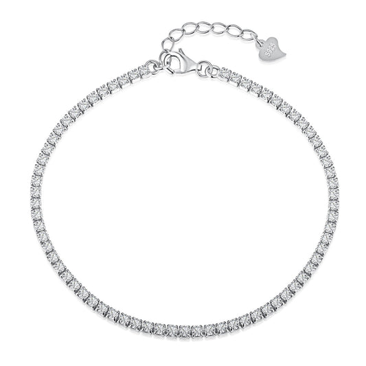 [Charm Aries Jewelry]Radiant Shinning Princess Cut Tennis Bracelet