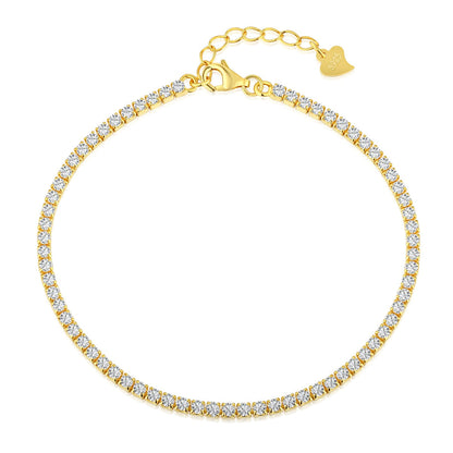 [Charm Aries Jewelry]Radiant Shinning Princess Cut Tennis Bracelet