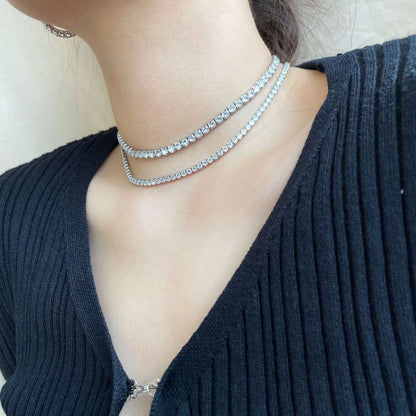 [Charm Aries Jewelry]Elegant Tennis Chain Necklace
