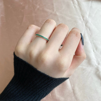 [Charm Aries Jewelry]Delicate Sparkling Round Cut Daily Ring