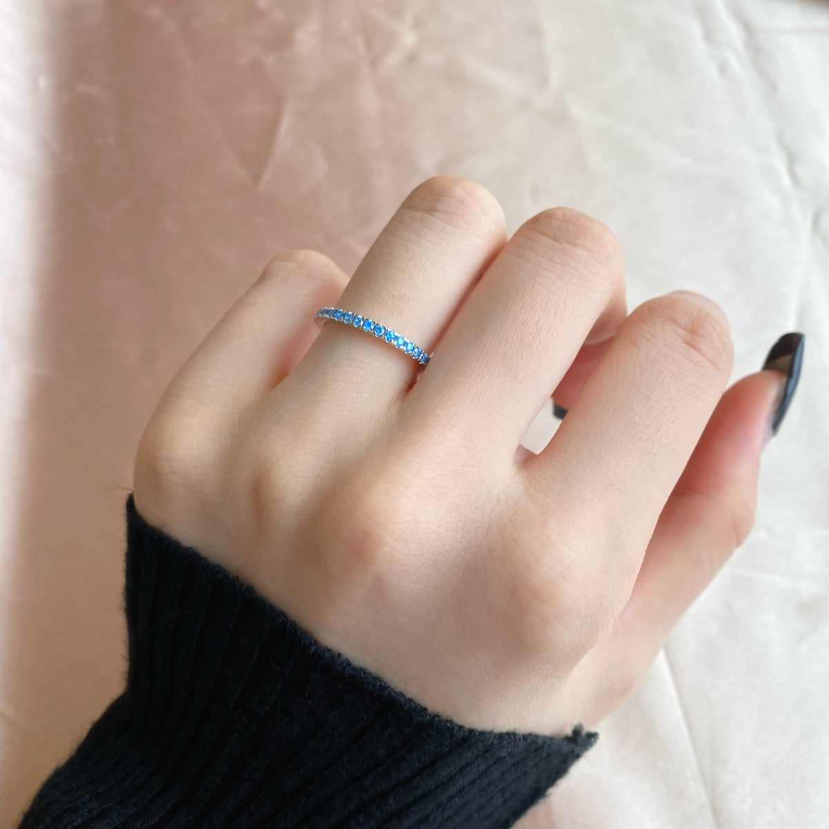 [Charm Aries Jewelry]Delicate Sparkling Round Cut Daily Ring