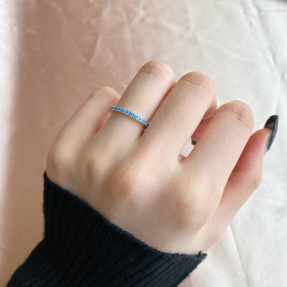 [Charm Aries Jewelry]Delicate Sparkling Round Cut Daily Ring
