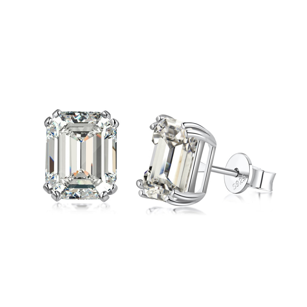 [Charm Aries Jewelry]Dazzling Square Shape Earrings
