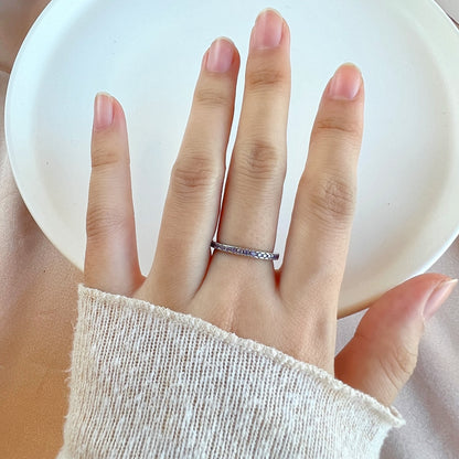 [Charm Aries Jewelry]Delicate Sparkling Round Cut Daily Ring