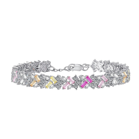 [Charm Aries Jewelry]Dazzling Unique Multi Shape Daily Bracelet