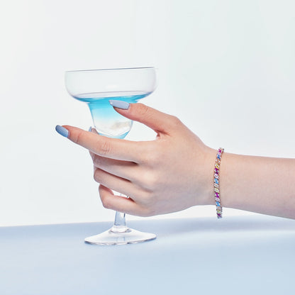 [Charm Aries Jewelry]Ornate Sparkling Multi Cut Party Bracelet