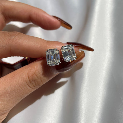 [Charm Aries Jewelry]Dazzling Square Shape Earrings