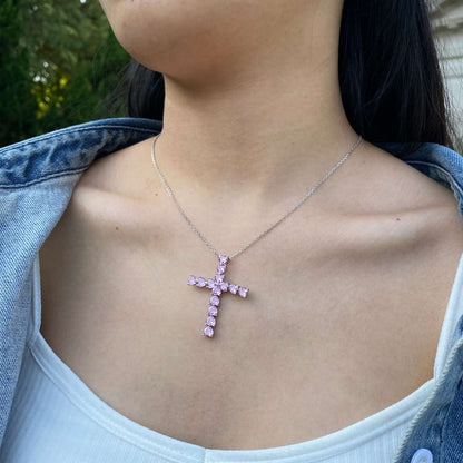 [Charm Aries Jewelry]Radiant Cross Shape Necklace
