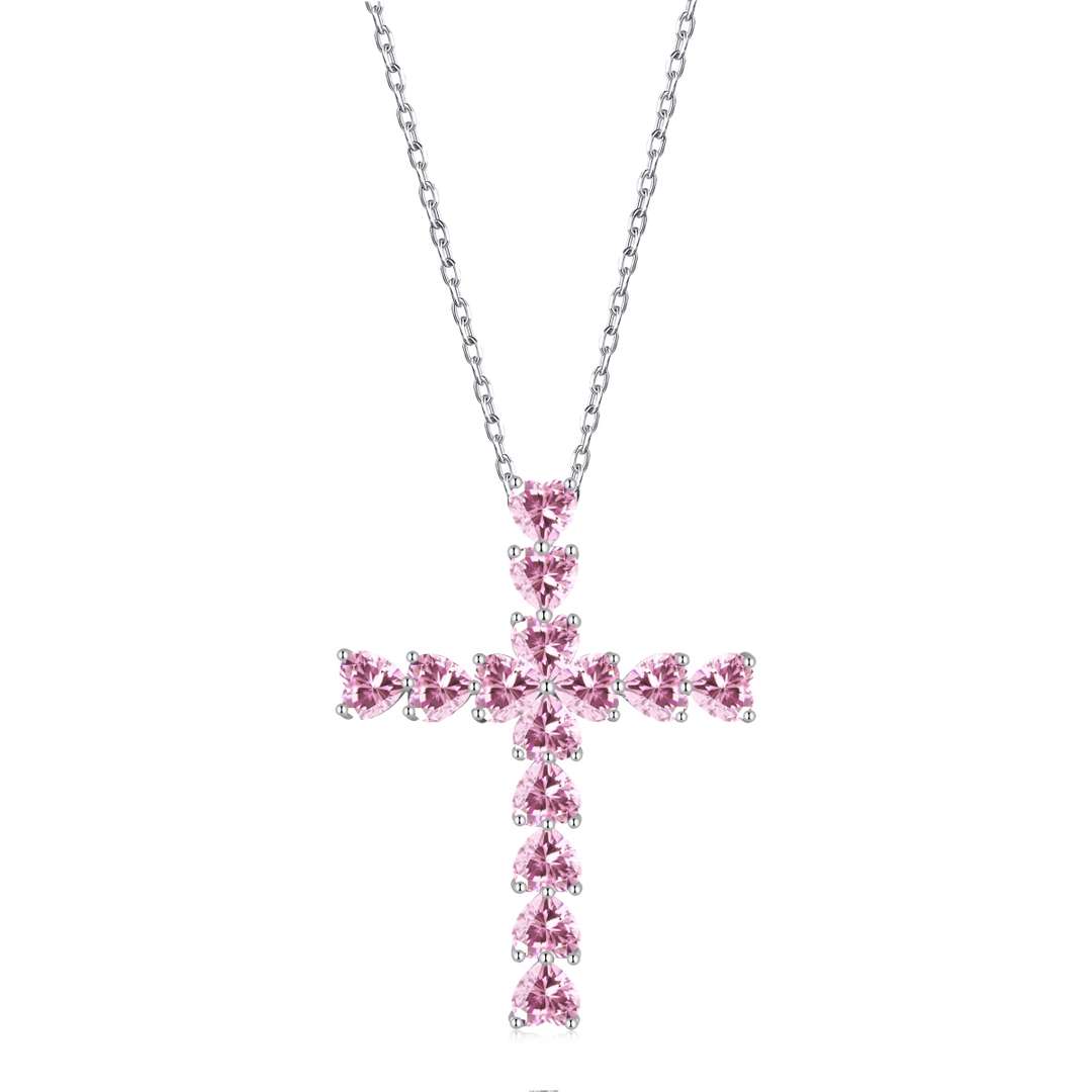 [Charm Aries Jewelry]Radiant Cross Shape Necklace
