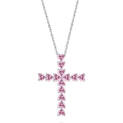 [Charm Aries Jewelry]Radiant Cross Shape Necklace
