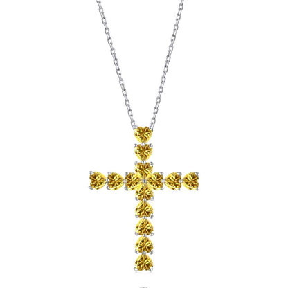 [Charm Aries Jewelry]Radiant Cross Shape Necklace
