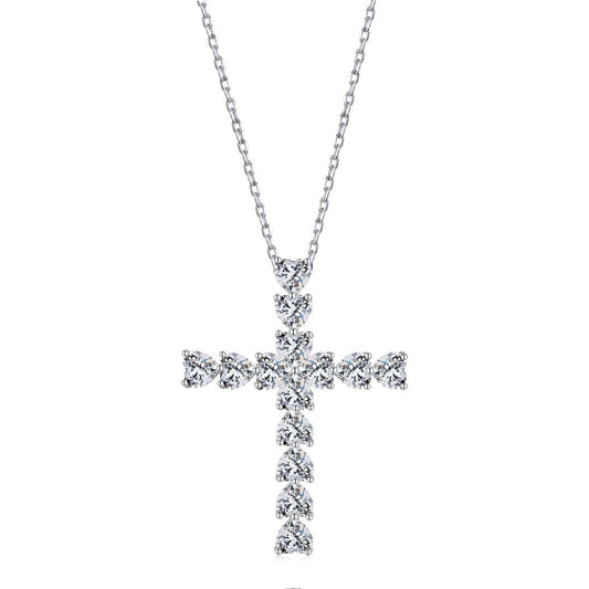 [Charm Aries Jewelry]Radiant Cross Shape Necklace