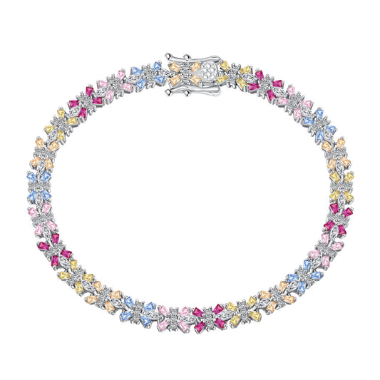 [Charm Aries Jewelry]Radiant Colorful Emerald Cut Party Bracelet