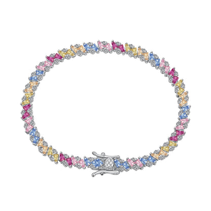 [Charm Aries Jewelry]Ornate Sparkling Multi Cut Party Bracelet