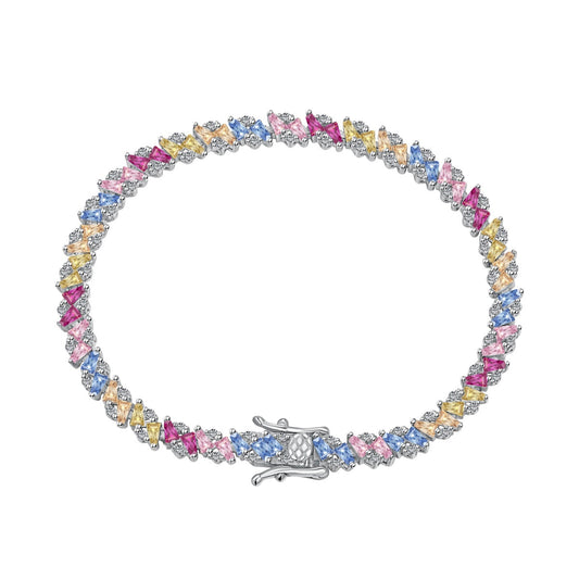 [Charm Aries Jewelry]Ornate Sparkling Multi Cut Party Bracelet