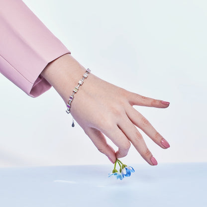 [Charm Aries Jewelry]Dainty Charming Emerald Cut Daily Bracelet