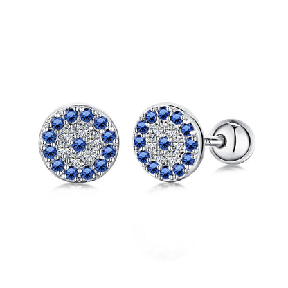 [Charm Aries Jewelry]Devil's Eye Ear Bone Nail Earrings