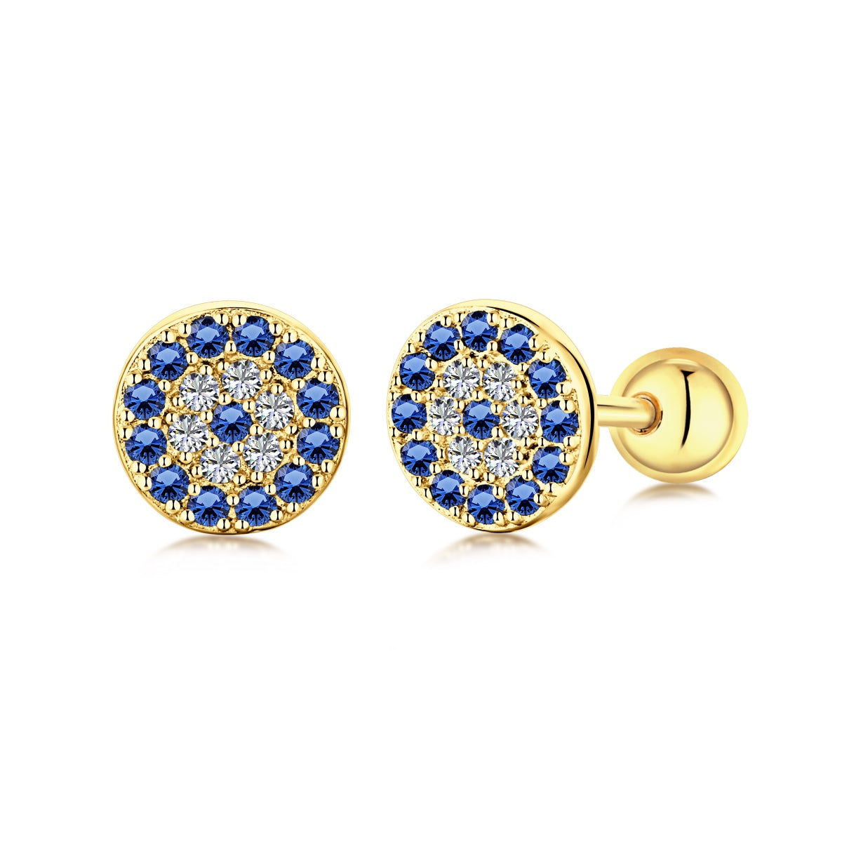 [Charm Aries Jewelry]Devil's Eye Ear Bone Nail Earrings