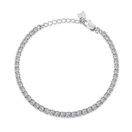[Charm Aries Jewelry]Sparkling Round Cut Daily Bracelet