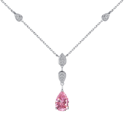 [Charm Aries Jewelry]Dazzling Pear Cut Necklace
