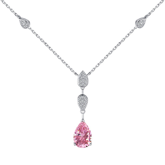 [Charm Aries Jewelry]Dazzling Pear Cut Necklace