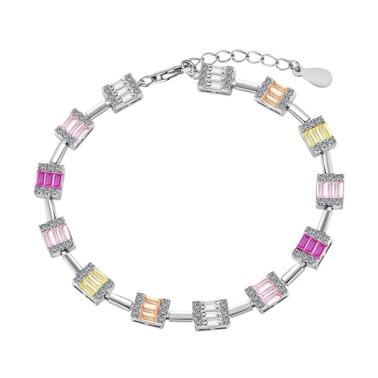 [Charm Aries Jewelry]Dainty Charming Emerald Cut Daily Bracelet